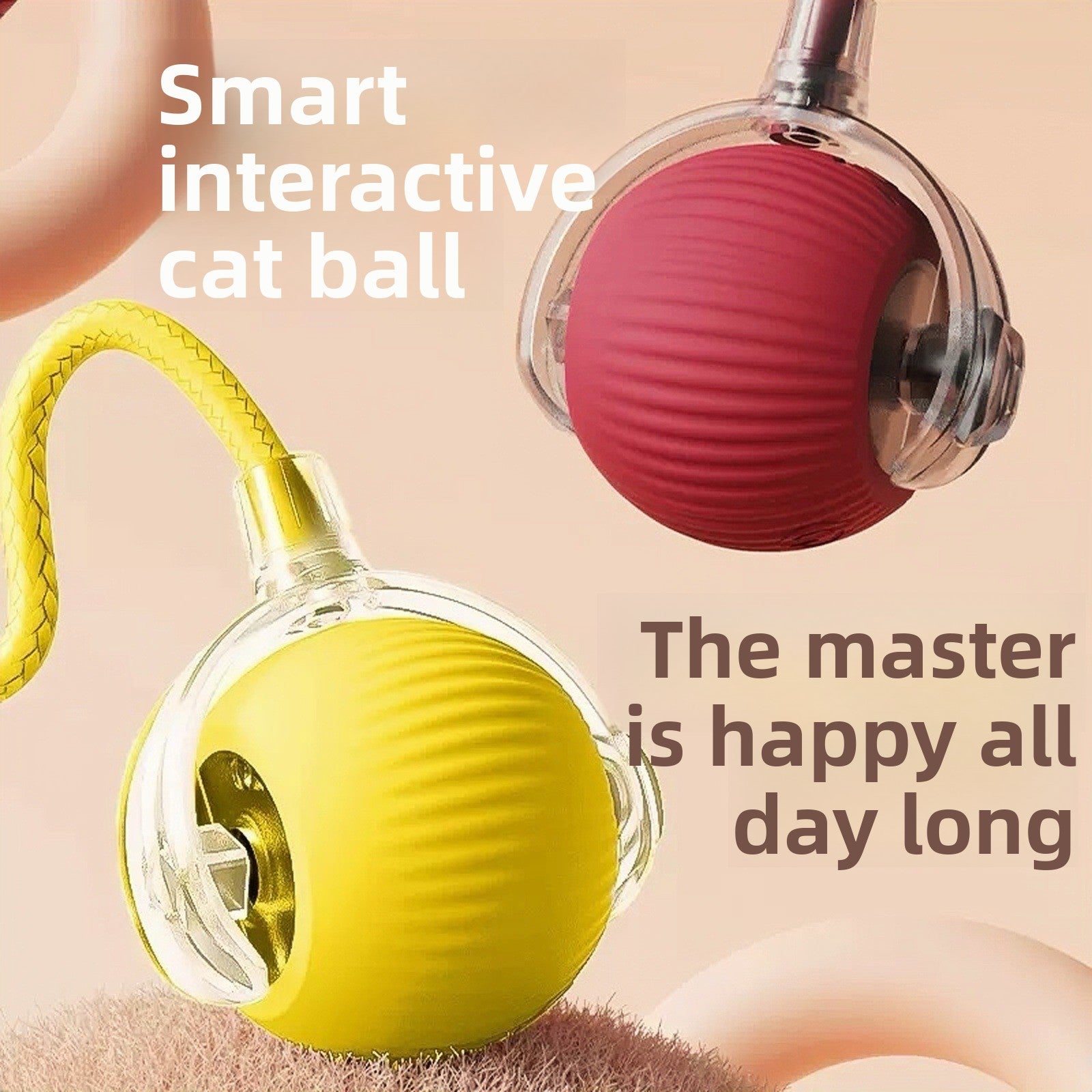 Automatic Interactive Cat Toy Ball